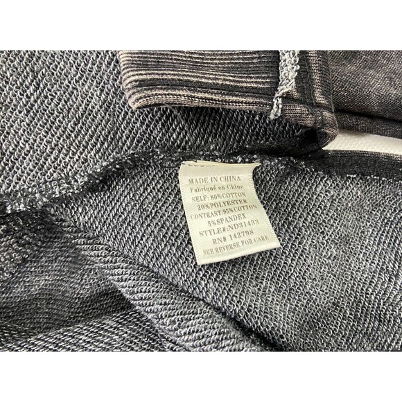 New In Collection Women Small Sweatshirt Dress Black Long Sleeve Heavyweight NWT - Picture 6 of 8